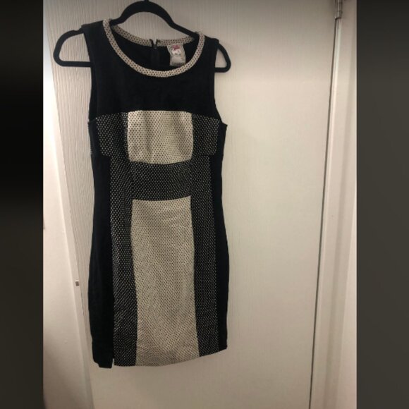 Anthropologie Yoana Baraschi Dotted Contour Sheath Dress Sz 8 - Picture 1 of 6